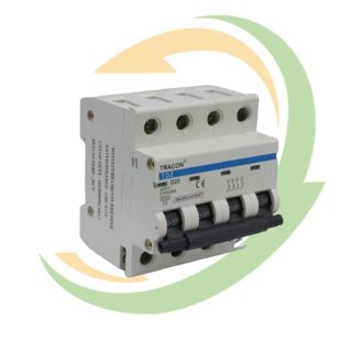 TRACON TDZ 4P 16A C Kismegszakító, 4 pólus